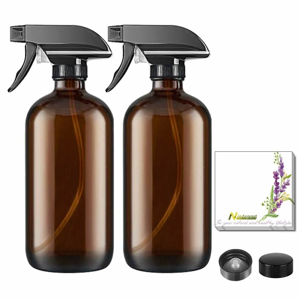 NVioAsport Empty Glass Spray Bottles