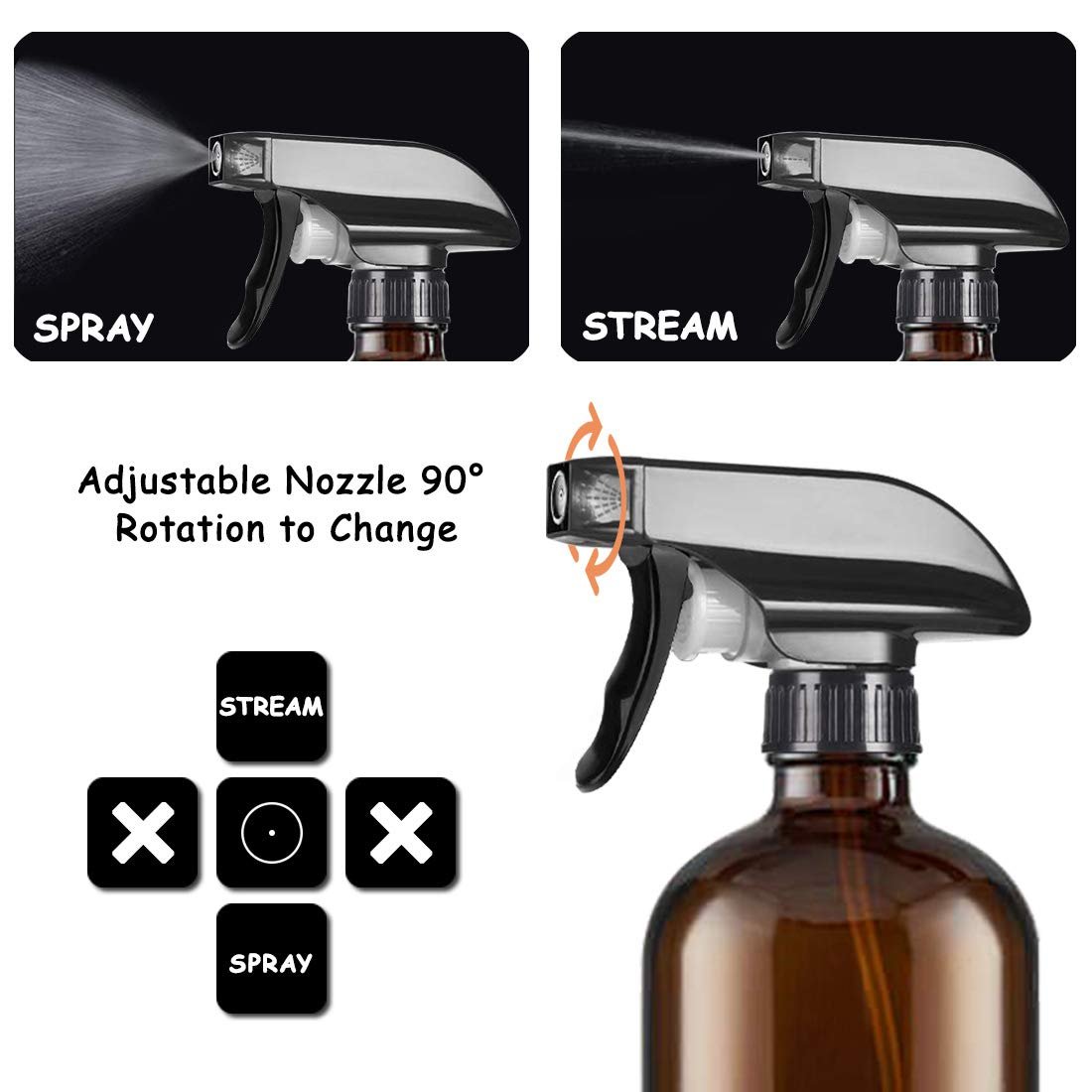 Empty Glass Spray Bottles 3