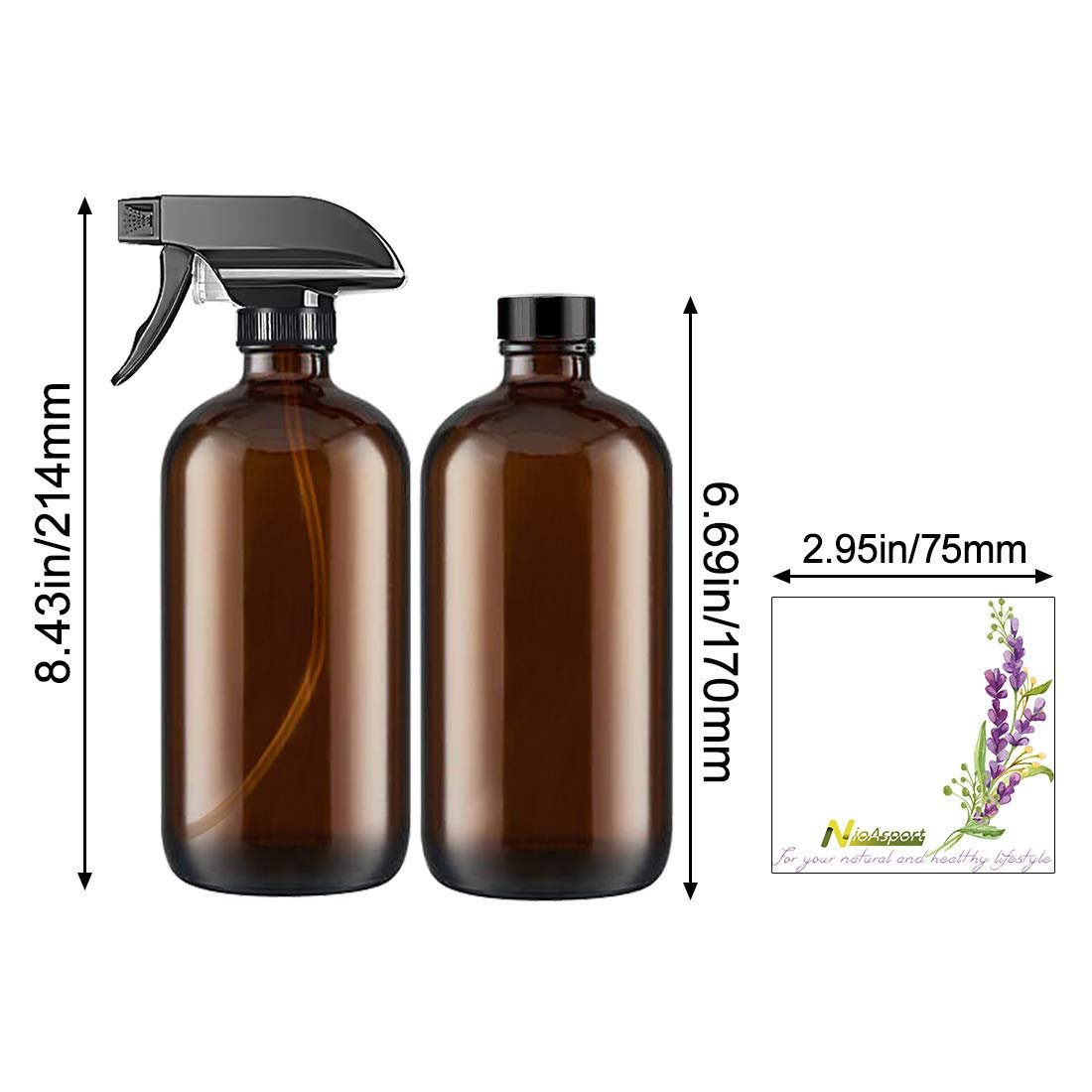 Empty Glass Spray Bottles 8